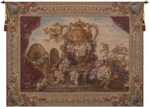 Vista 10 de Charlotte Home Furnishings Inc. - Tapiz francés para colgar en la pared, 44 x 33 pulgadas, mezcla de algodón viscosa y poliéster, tejido en Francia