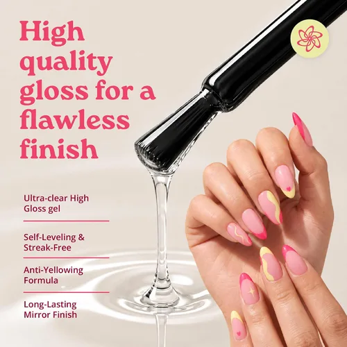 Vista 6 de SUNUV Juego de 2 capas base y superior de gel sin Hema y TPO de 0.5 fl oz