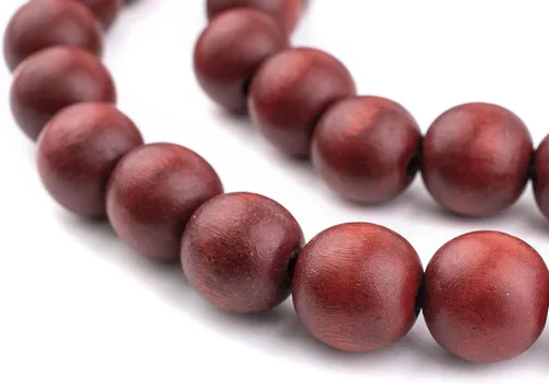 Vista 79 de TheBeadChest: cuentas de madera redondas naturales de 0.315 pulgadas, cuentas de madera sueltas espaciadoras para fabricar joyas, 4 tamaños