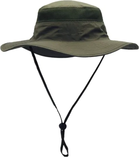 Vista 2 de Duakrs - Sombrero unisex de ala ancha, para exteriores, UPF 50+, impermeable, Boonie para verano, protección UV