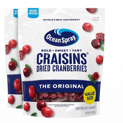 Vista 16 de Ocean Spray Craisins Arándanos Rojos Secos Originales, Paquete de Valor de 24 Onzas