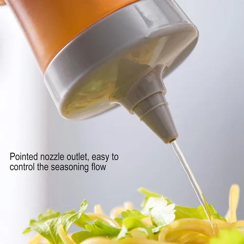 Vista 3 de Ochine Botellas de plástico exprimibles para condimentos, 12 onzas, botellas de plástico para condimentos, juego de botellas para salsa de tomate