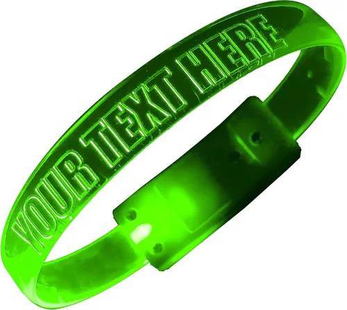 Vista 7 de Banda mágica personalizada pulsera personalizada brilla en la oscuridad Luz intermitente para conciertos Luces de funcionamiento