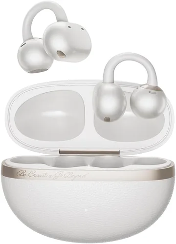 Vista 9 de QCY Crossky C50 - Auriculares inalámbricos con clip Bluetooth 6.0 con 4 micrófonos, 35 horas de reproducción, cómodos para correr/fineza, IPX5