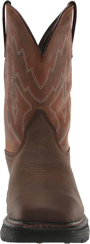 Vista 2 de ARIAT BMVY9 - Botas de trabajo impermeables para hombre, color marrón oscuro/marrón envejecido, 10.5 de ancho Marrón Oscuro/Marrón Desgastado