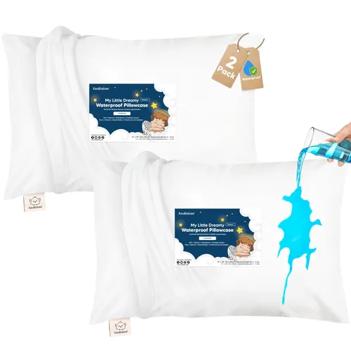 Vista 21 de KeaBabies Funda de almohada para niños pequeños de 13 x 18 pulgadas, funda de almohada de algodón orgánico para niños, niñas, funda de algodón suave