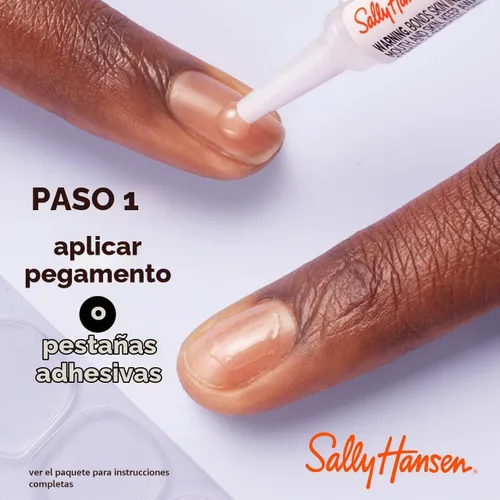Vista 5 de Sally Hansen Salon Effects® Perfect Manicure, Buff & Tumble, uñas a presión, forma ovalada, pestañas adhesivas no dañinas, lima y almohadilla