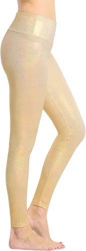 Vista 7 de Houmous Leggings brillantes para mujer con lentejuelas únicas de longitud completa