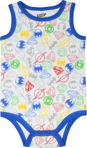 Vista 5 de DC Comics Justice League - Conjunto de 5 monos sin mangas