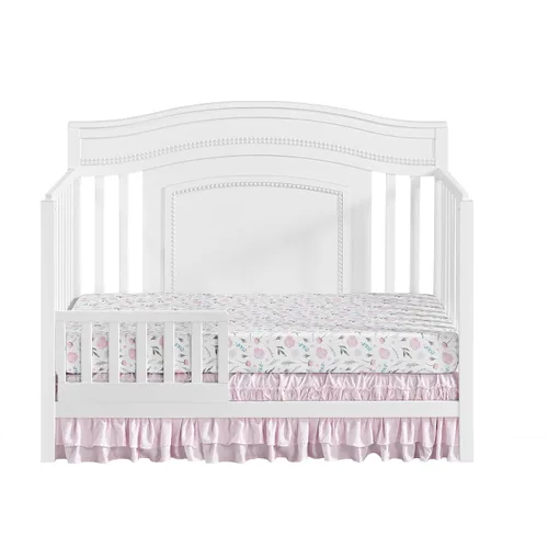 Vista 3 de Oxford Baby Briella - Kit de conversión de riel de protección de cuna a cama infantil, blanco, certificado Green Guard Gold
