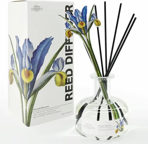 Vista 16 de Juego de Difusor de Aromas con Varillas, Difusor Aromático con Varillas para Fragancias del Hogar, Difusor de Aromas para Decoración de Estanteria