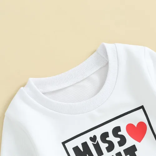 Vista 116 de Sudadera con cuello redondo para el día de San Valentín para bebé, niña, niño, para el día de San Valentín