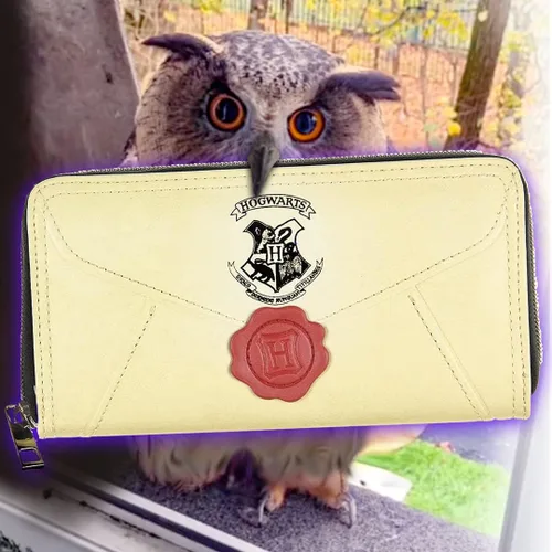 Vista 4 de Billetera carta de Harry Potter con cremallera