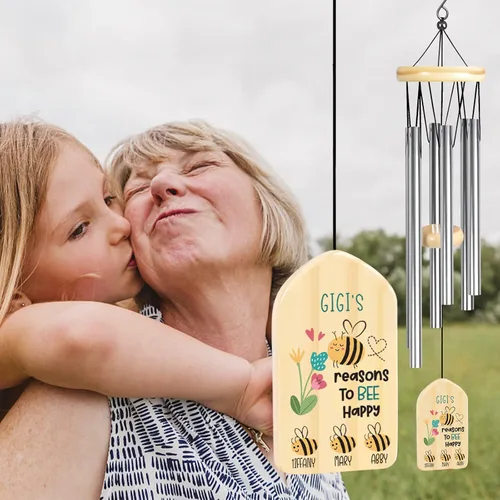 Vista 4 de Jocidea Regalos personalizados de Gigi, campanillas de viento, regalos para Gigi, regalo de abuela, perfecto para el día de la madre, cumpleaños
