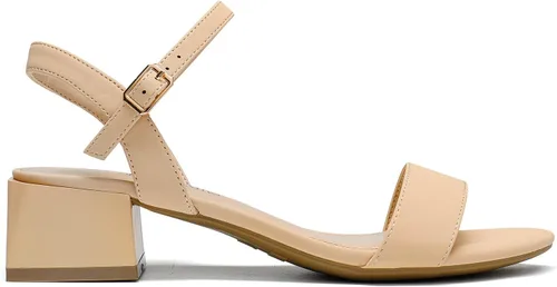 Vista 4 de DREAM PAIRS Zapatos de tacón bajo para mujer con correa de tobillo y puntera abierta clásica, tacón grueso, sandalias de tacón grueso para fiestas