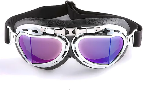 Vista 28 de Anteojos de seguridad para motociclismo, motonetas, medio casco clásico para Vespa, estilo aviador, plegable con lentes transparentes T008 Marco