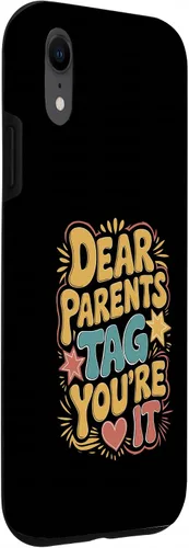 Vista 3 de Dear Parents Tag You’re It Leopard Print Case for iPhone XR
