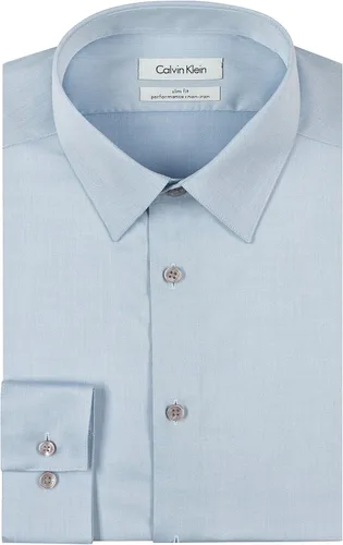 Vista 3 de Calvin Klein Men's Dress Shirt Slim Fit Non-iron Herringbone