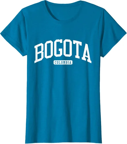 Vista 87 de Camiseta estilo universitario de Bogotá Colombia, Negro