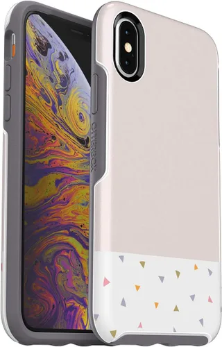 Vista 7 de OtterBox Symmetry Series - Funda para iPhone Xs y iPhone X (solamente), embalaje no minorista, Aspen Gleam