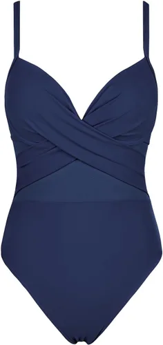 Vista 2 de Hilor Trajes de baño de una pieza con aros para mujer, sexy, con malla cruzada y realce