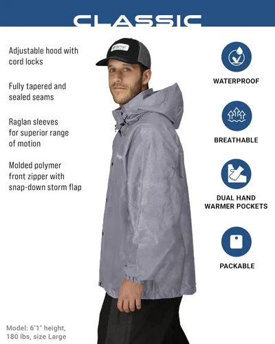 Vista 54 de FROGG TOGGS Chaqueta impermeable y transpirable clásica para hombre