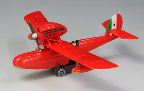 Vista 4 de Molde fino de cerdo rojo Savoia S.21F Modelo tardío con estatua de Gina FG3 modelo de plástico a escala 1/48