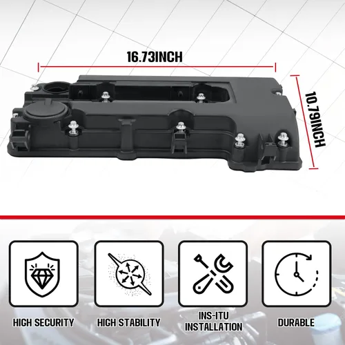 Vista 6 de SEINECA 55573746 Tapa de válvula con pernos de junta y tapa de aceite, cubierta de válvula de motor de 1.4 L compatible con Chevy Cruze 2011-2015