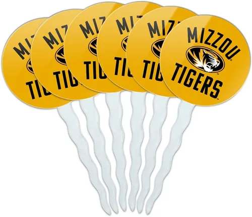 Vista 254 de Abilene Christian - Juego de 6 palillos para cupcakes con logotipo secundario
