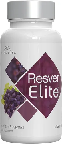 Vista 8 de Mara Labs ResverElite Resveratrol biodisponible Vegano, sin rellenos y sin OMG 30 cápsulas veganas