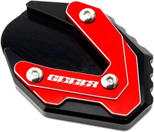 Vista 10 de Moto Kickstand Soporte lateral ampliar placa de almohadilla y tapas de aire de válvula de neumático para Suzuki para GIXXER 250 SF para GIXXER 150
