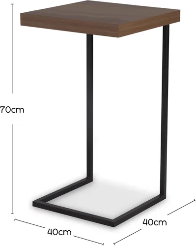 Vista 3 de Mesa auxiliar C (marrón)