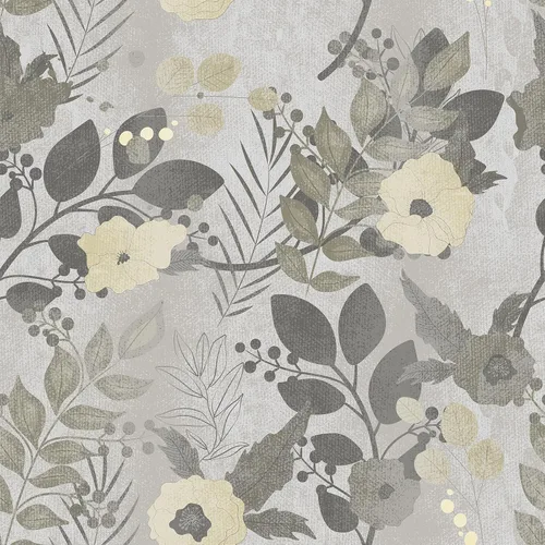 Vista 9 de Booming Peony - Papel tapiz floral de peonía para despegar y pegar - Papel tapiz autoadhesivo removible de hojas azul/blanco - Mural decorativo
