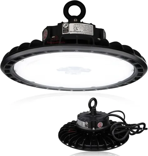 Vista 16 de RuggedGrade 100W Corvus II serie LED alta bahía UFO Warehouse Iluminación