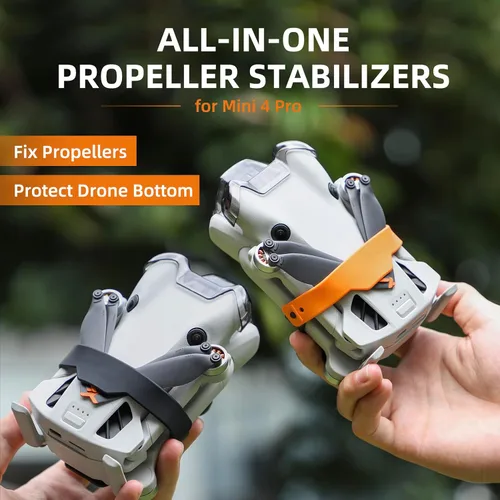 Vista 2 de Mavic Mini4 Pro Soporte de hélice para DJI Mini 4 Pro Cámara Drone Accesorios, Hélices de silicona Protector Protector Estabilizador Cubierta