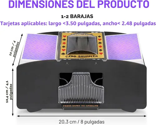 Vista 3 de FEIERYA Automatic Card Shuffler 2/1/4/6 Deck