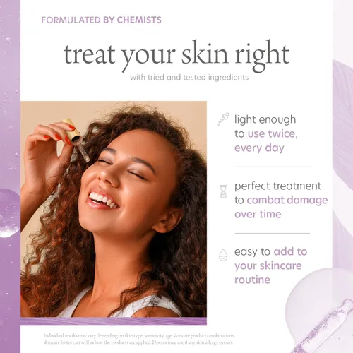 Vista 4 de Suero facial de colágeno y péptidos, reduce las arrugas y las líneas finas, hidratante, reafirmante y levanta la piel, suero facial coreano sin