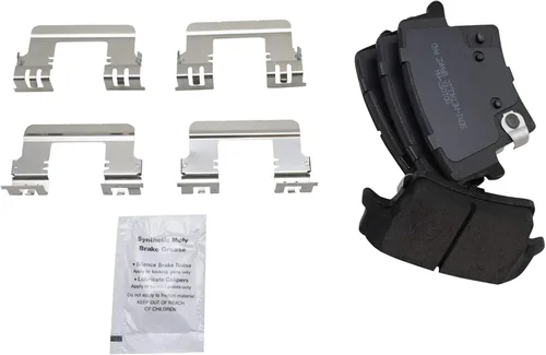 Vista 5 de TRQ Kit de pastillas de freno delanteras y traseras y rotores Kit químico de freno Pastillas de freno Rotor de freno semimetálico compatible