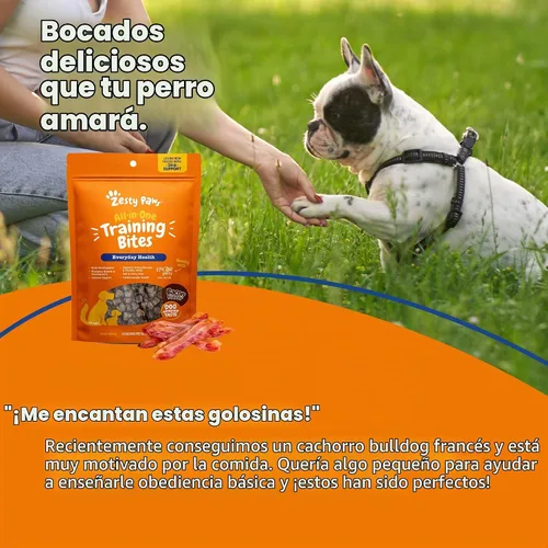 Vista 7 de Zesty Paws Golosinas de Entrenamiento para Perros y Cachorros - Golosinas para Perros para Entrenamiento - Masticables Saludables para Perros