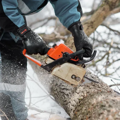 Vista 7 de KAYGO Guantes de trabajo térmicos impermeables con aislamiento – KG140W, guantes de invierno para condiciones frías para hombres y mujeres, mano