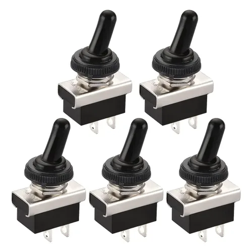 Vista 21 de Baomain, interruptor de conmutación SPST con apagado-encendido, 2 clavijas, 12 V 25 A con cubierta impermeable para auto
