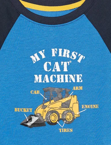 Vista 5 de Cat Boys' 2-Piece Loose-fit Pajamas Set
