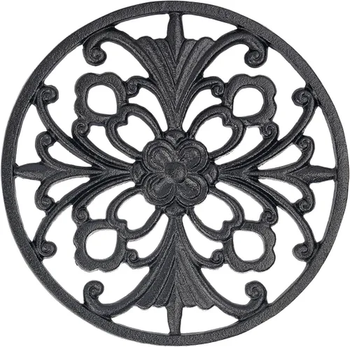 Vista 10 de Sungmor Salvamanteles de hierro fundido resistente, salvamanteles decorativos a prueba de óxido para cocina o mesa de comedor, 6.3 x 5.1 pulgadas