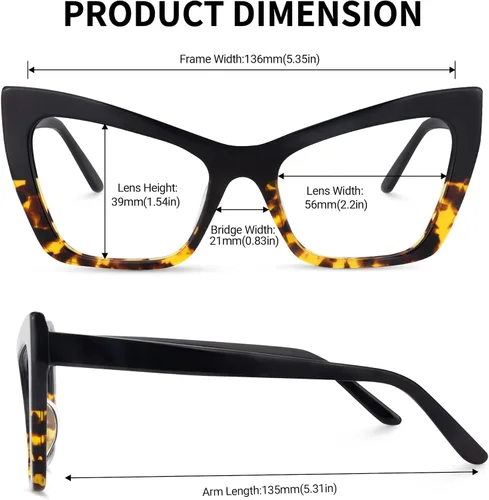 Vista 4 de Zeelool Gafas de bloqueo de luz azul ojo de gato Driscoll ZOA02040 para mujer
