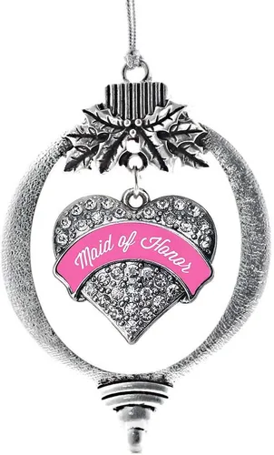 Vista 35 de Inspired Silver - Adorno con dije de hermana gemela - Adornos navideños de plata con circonitas cúbicas