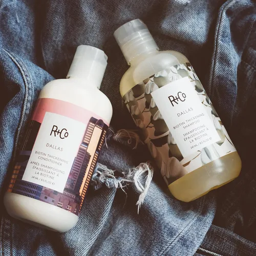 Vista 3 de R+Co DALLAS Biotin Thickening Shampoo – Volumizing & Strengthening Hair Cleanser, All Hair Types