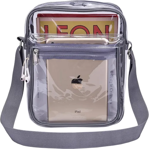 Vista 2 de USPECLARE Clear Purse Bag for Stadium Events Clear Messenger Bag for Men and Women