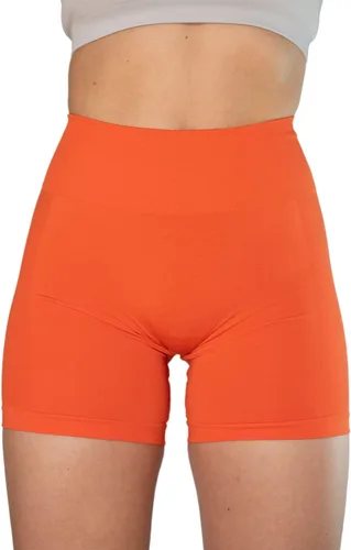 Vista 2 de AUROLA Intensify - Pantalones cortos deportivos para mujer, sin costuras, cintura alta, para correr, gimnasio, fitness, yoga, entrenamiento