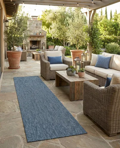 Vista 126 de Rugs.com Outdoor Solid Collection - Alfombra de pelo plano beige de 2 x 3 pulgadas, perfecta para entradas, cocinas, rincones de desayuno, piezas