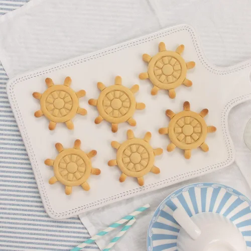 Vista 5 de Cortador de galletas Ship's Wheel, 1 pieza - Bakerlogy